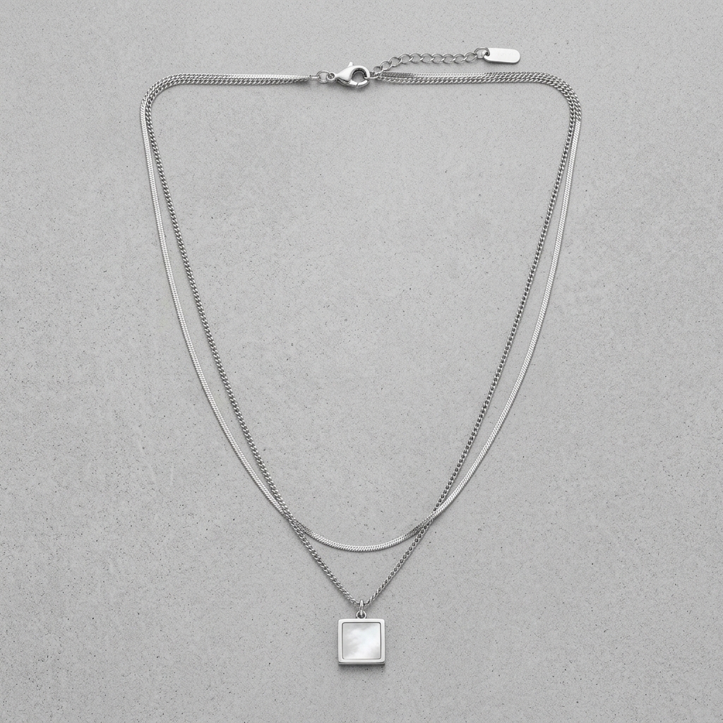 Collar Doble Nácar