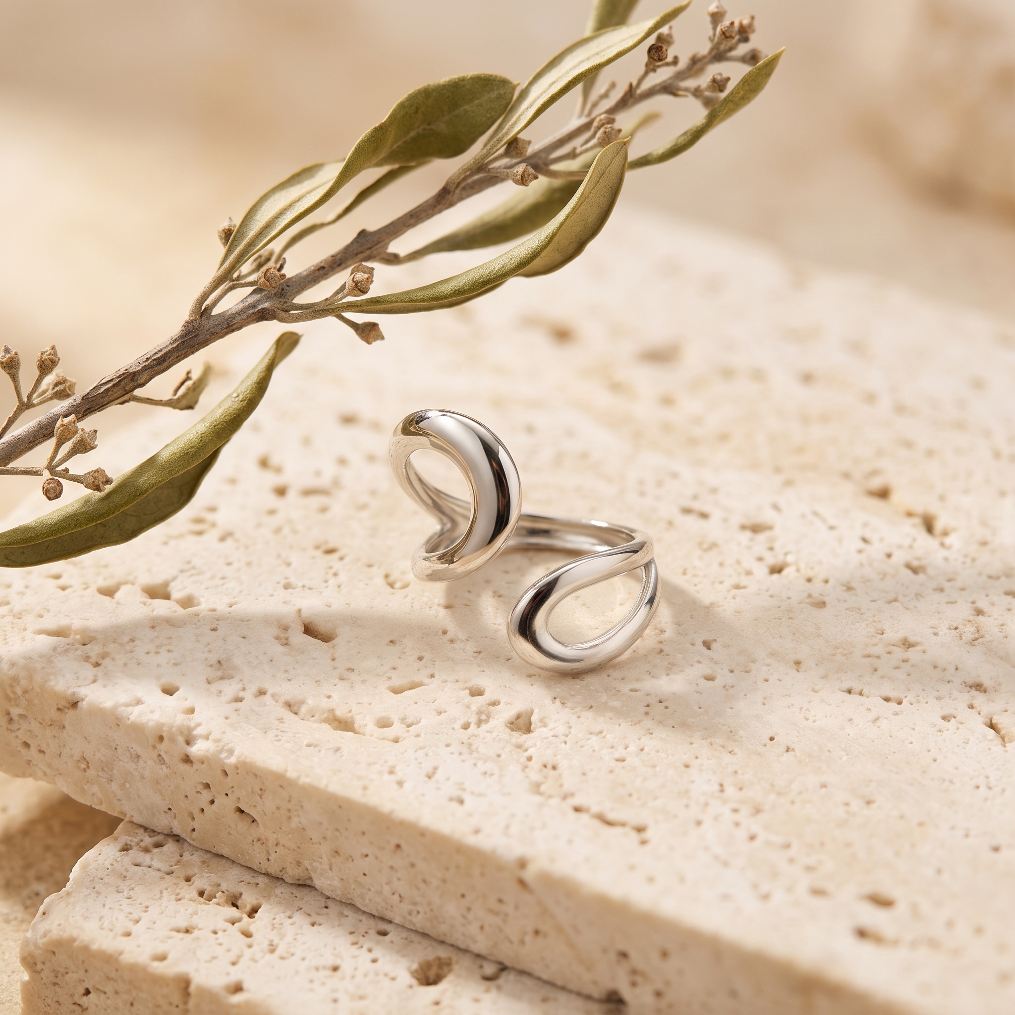 Anillo Doble Gota — anillos de acero inoxidable