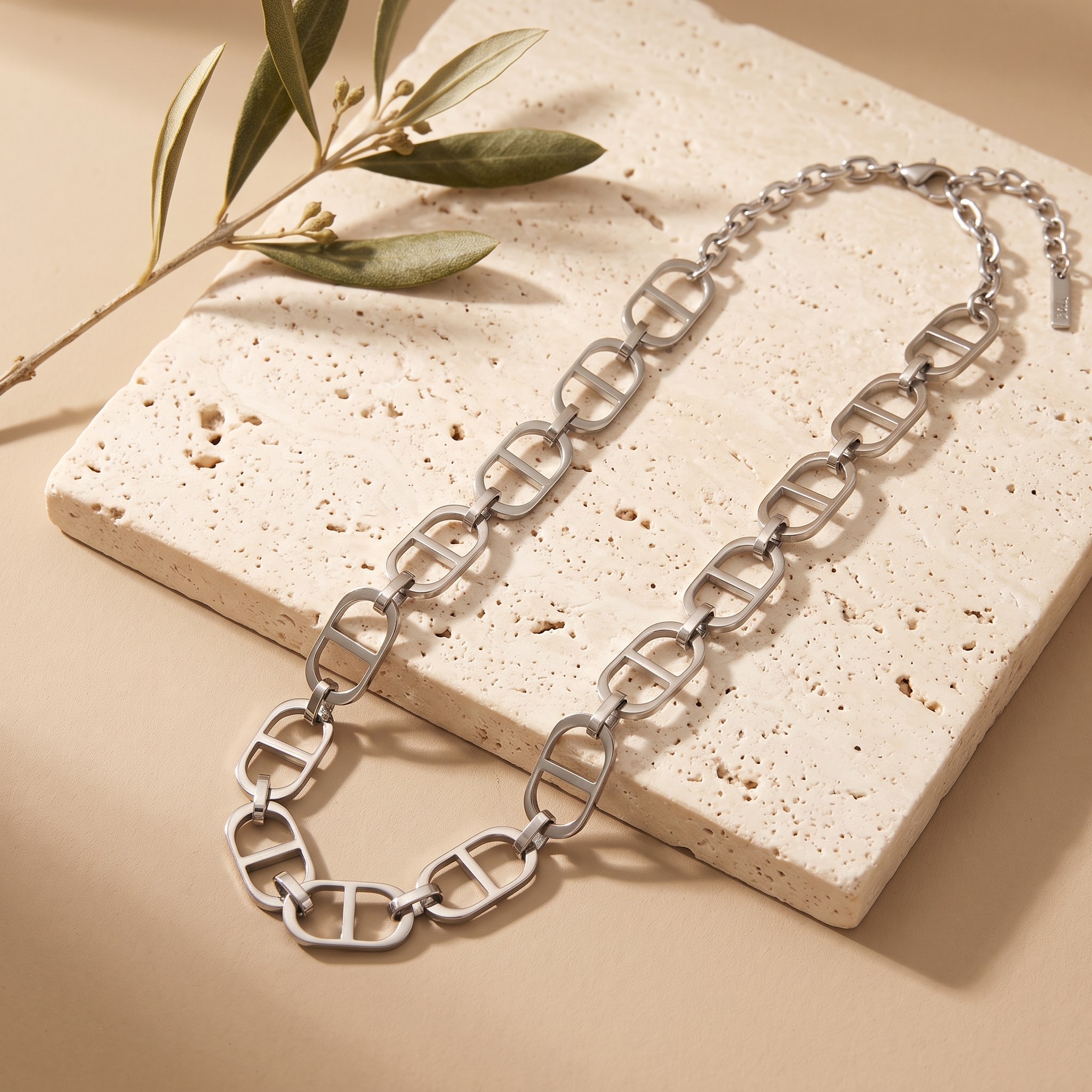 Collar Eslabón — collares de acero inoxidable