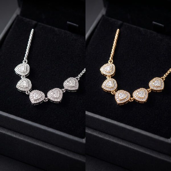 Collar Corazón Lux Mini - Acero
