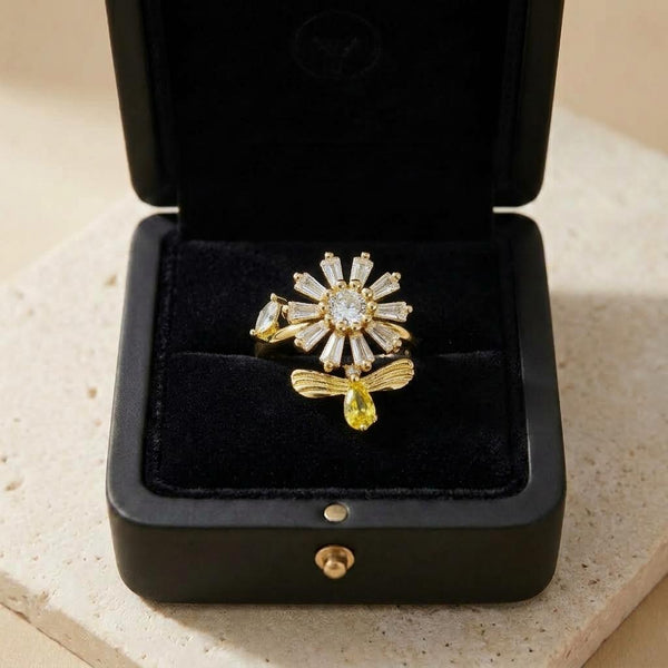 Anillo ajustable Néctar - Laminado oro 14k