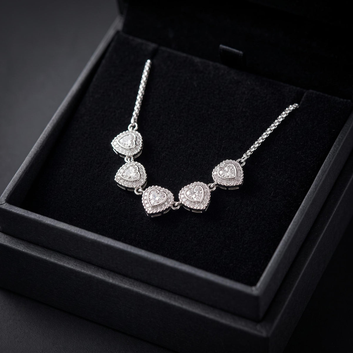 Collar Corazón Lux Mini - Acero