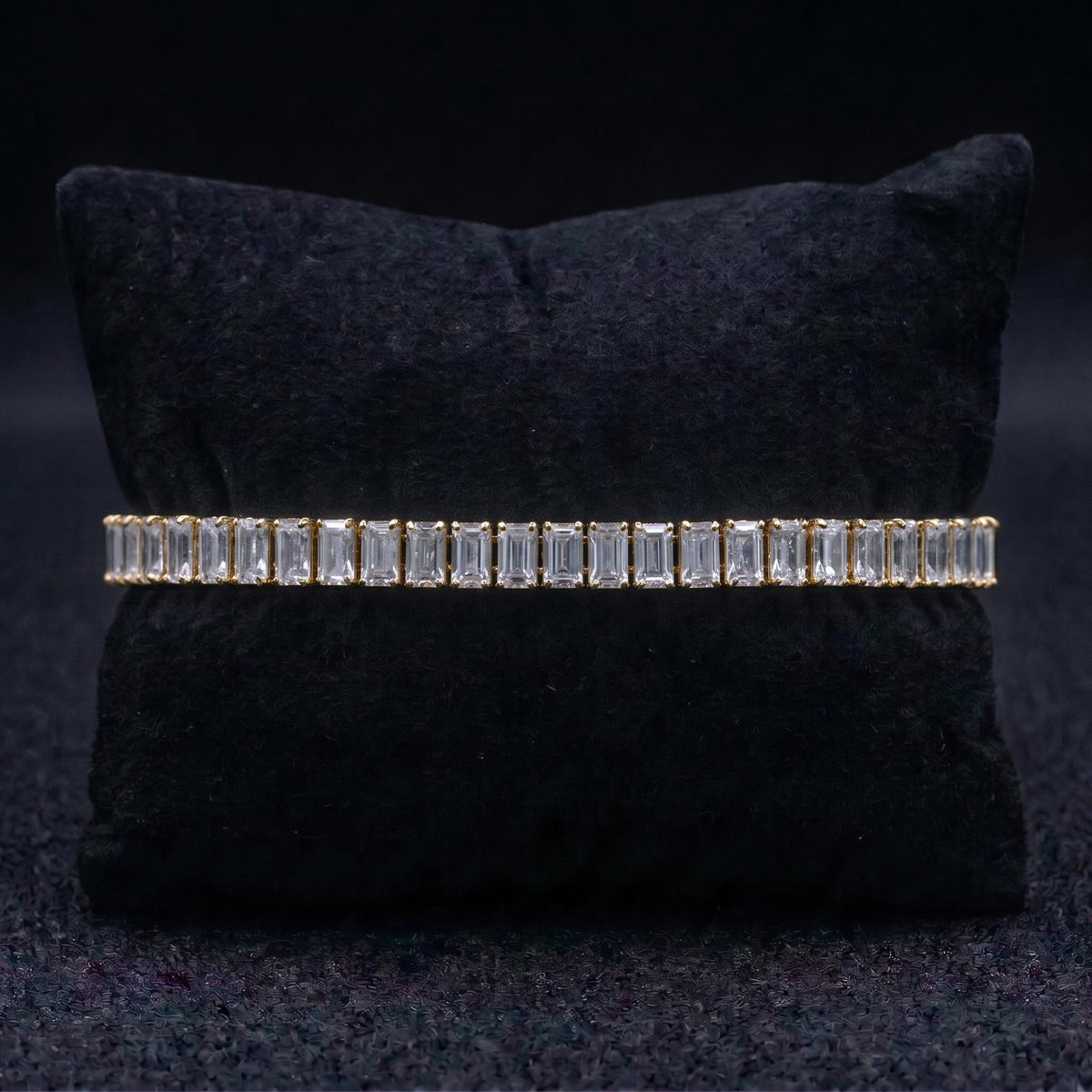 Pulsera Cristal Mini (Tenis) - Acero