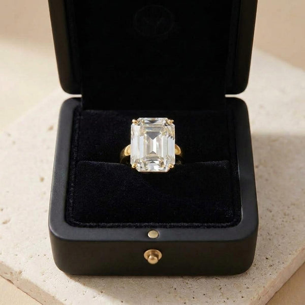 Anillo Hollywood (Ajustable) - Acero con baño de oro 18k