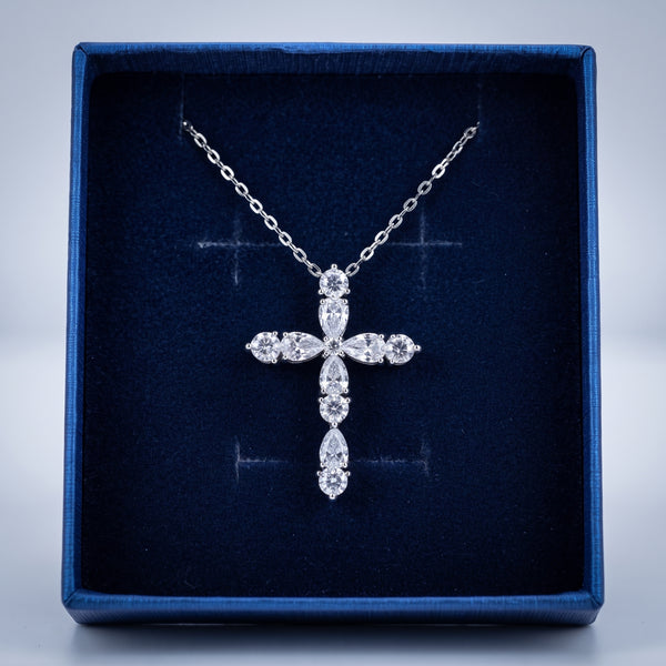 Collar Cruz de Cristal