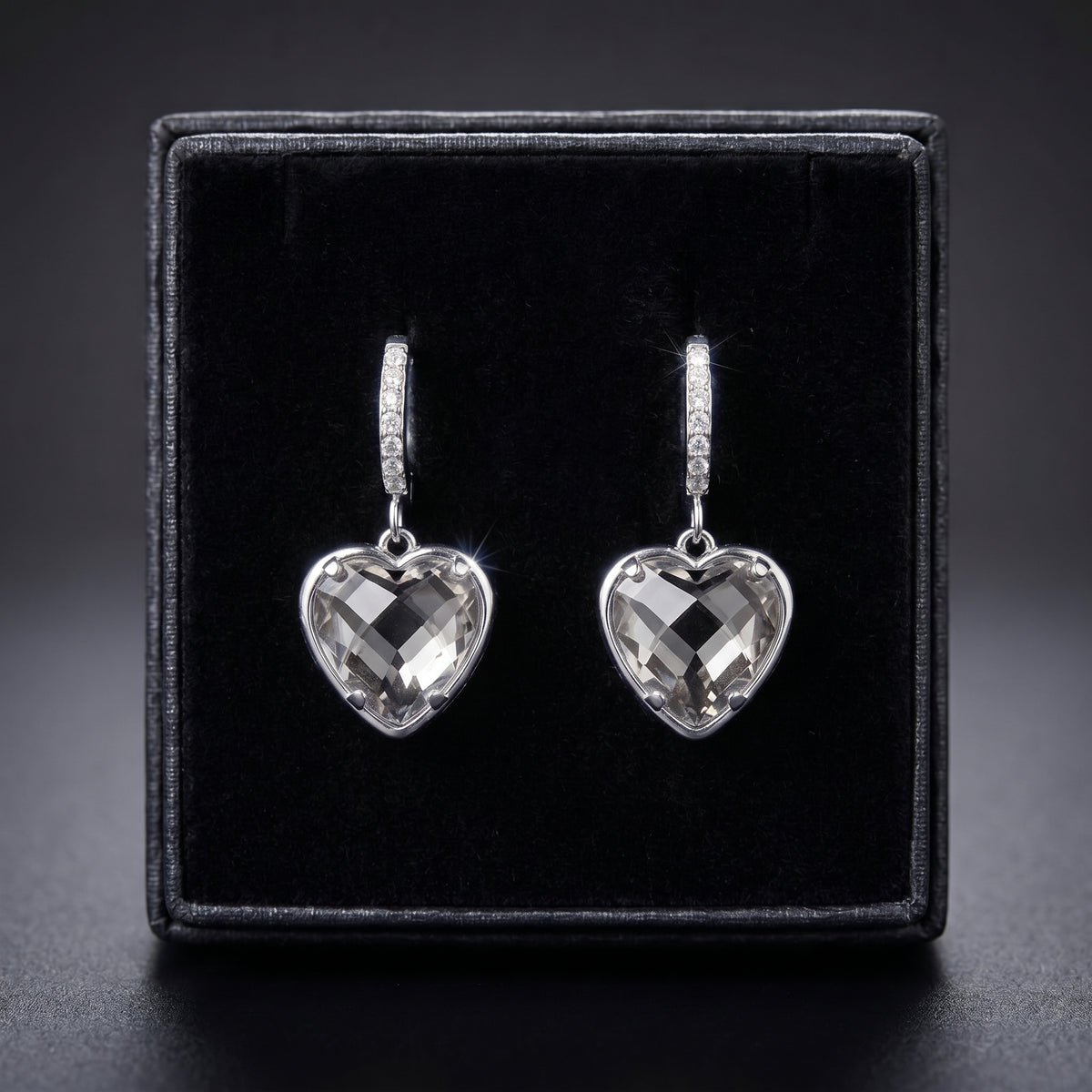 Pendientes Corazón de Cristal