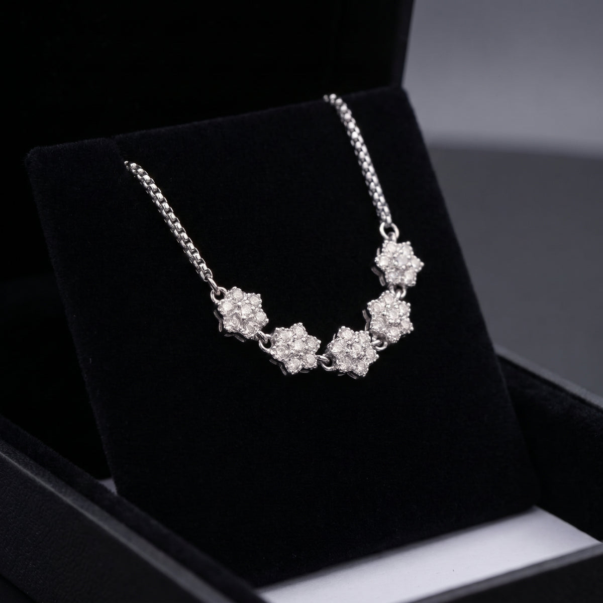 Collar Blossom Lux Mini - Acero y acero con baño de oro de 18k
