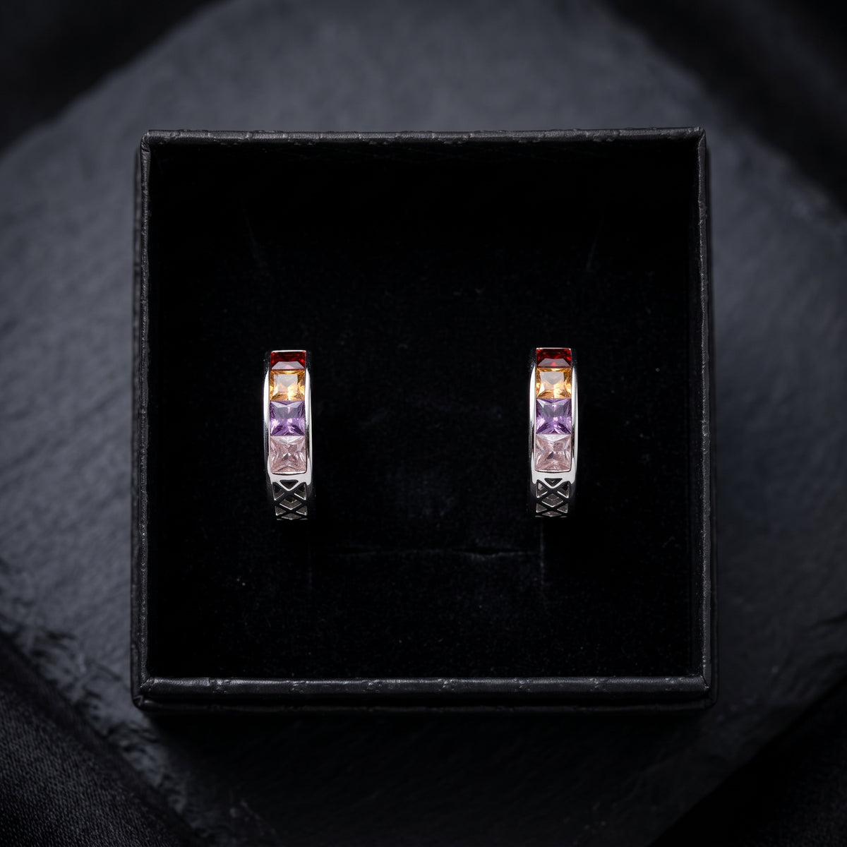 Pendientes Sunset - Acero y acero con baño de oro 18k (NOVEDAD)