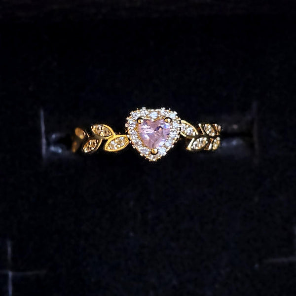 Anillo Dulce Promesa (ajustable) - Acero con Baño de oro 18k