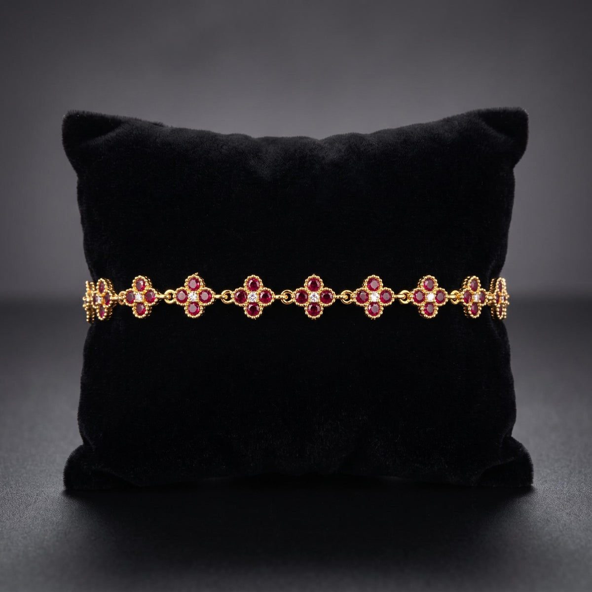 Pulsera Flor de Granada - Acero