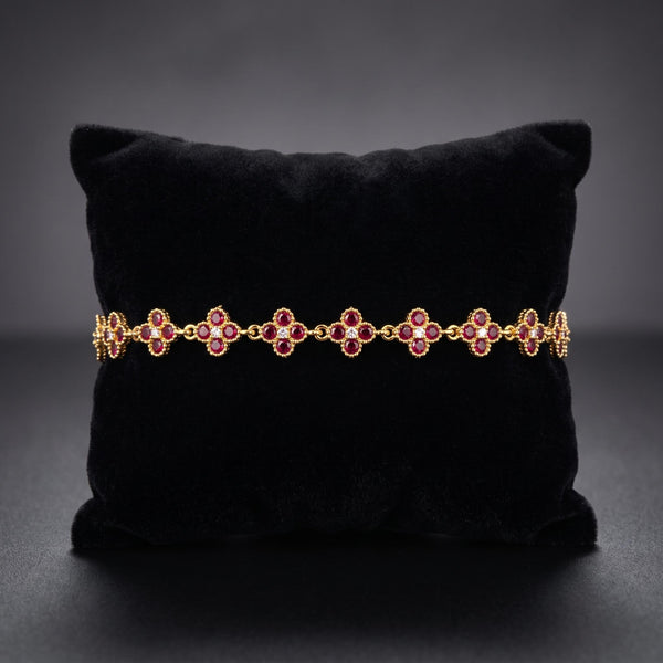 Pulsera Flor de Granada - Acero