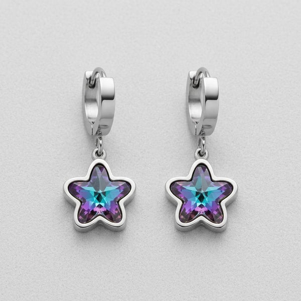Pendientes Estrella Boreal - Acero