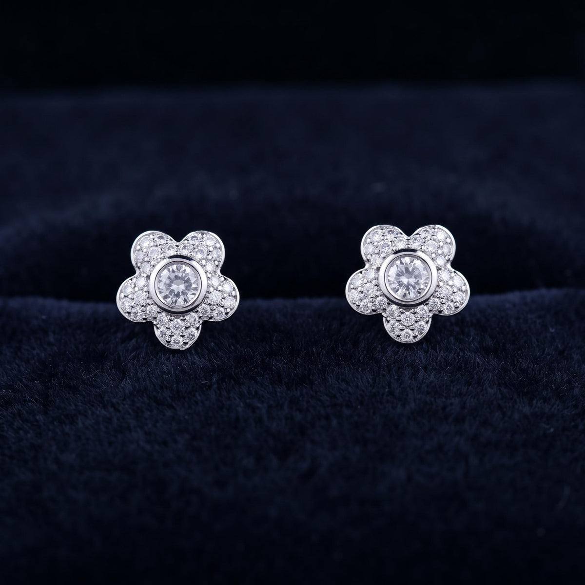 Pendientes Flor de Luz - Baño de oro 14k / Baño plata