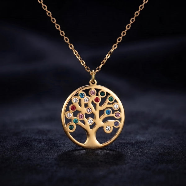 Collar Árbol Mágico - Acero