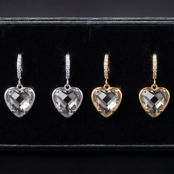 Pendientes Corazón de Cristal